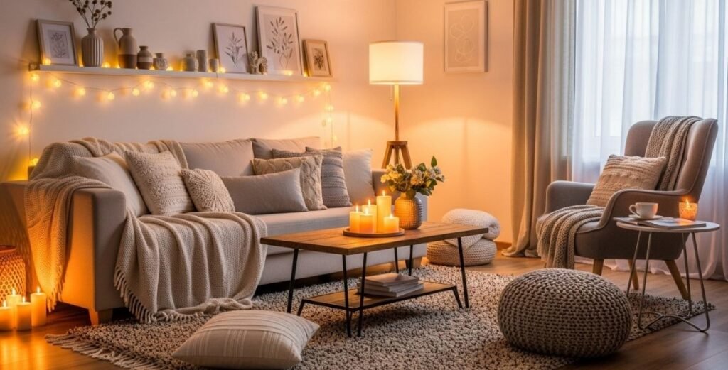 Five Easy Home Decor Ideas to Decorate a Cozy Living Room.
